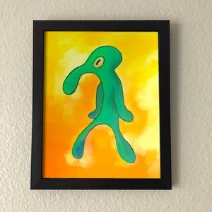 Bold and Brash Squidward Wall Art